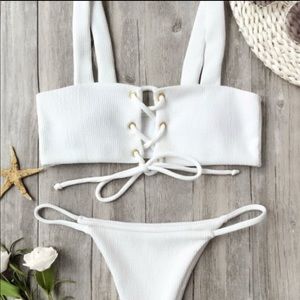 White bikini